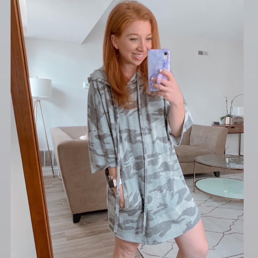 Pink Lily Camo Tunic